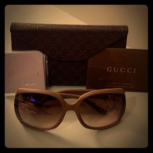Gucci Sunglasses:  NWT - brown frames, brown lens